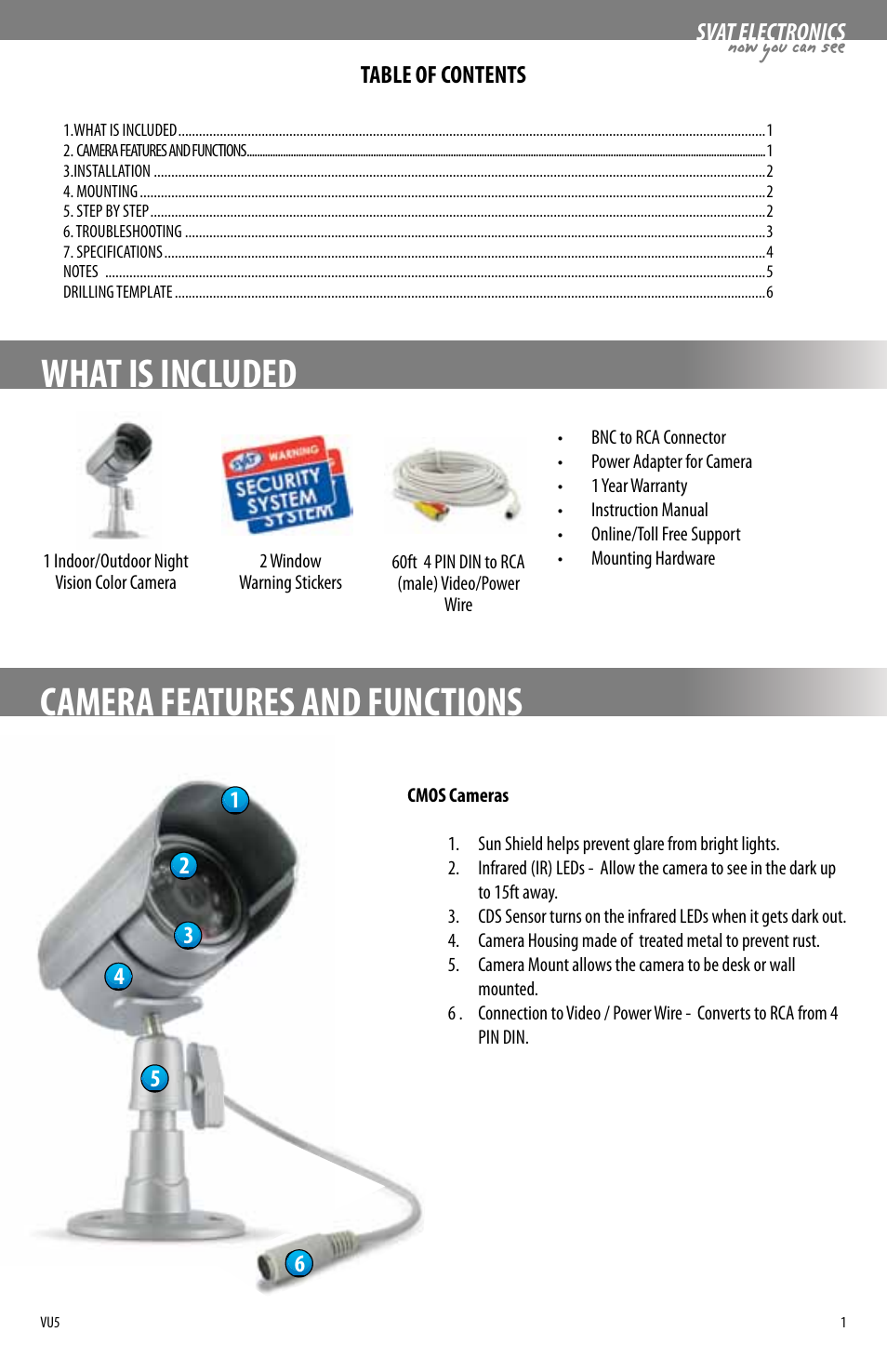 SVAT Electronics VU5 User Manual | Page 4 / 10
