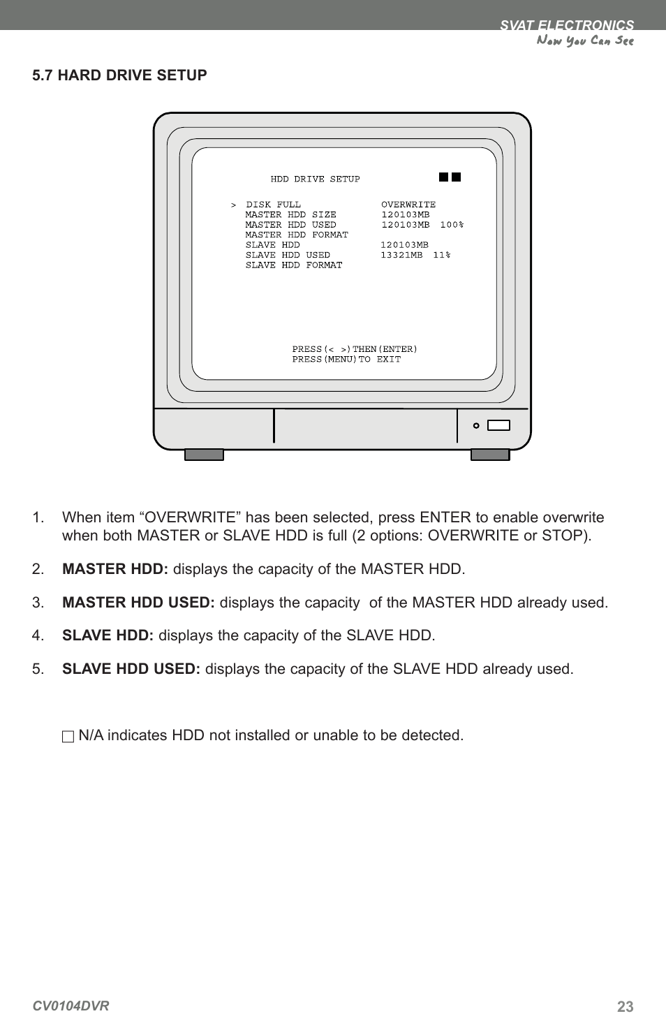 Now you can see | SVAT Electronics CV0104DVR User Manual | Page 26 / 60