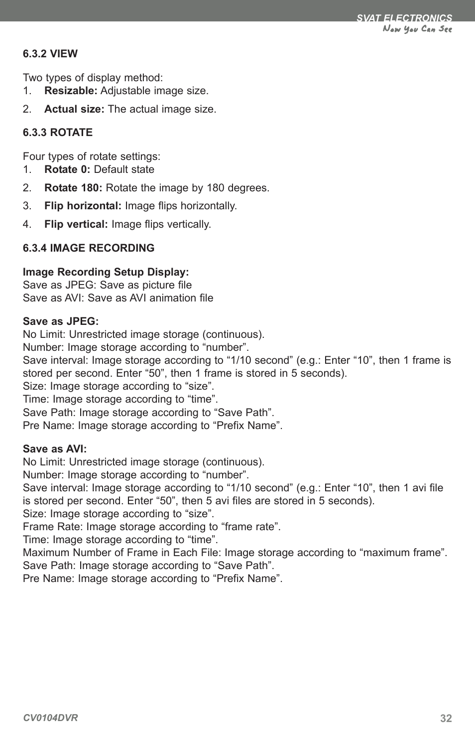 Now you can see | SVAT Electronics CV0104DVR User Manual | Page 35 / 60