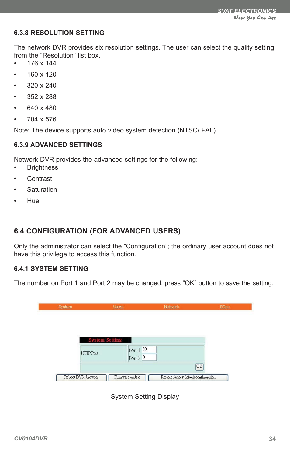 Now you can see | SVAT Electronics CV0104DVR User Manual | Page 37 / 60