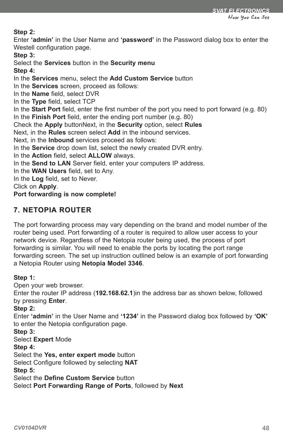 Now you can see | SVAT Electronics CV0104DVR User Manual | Page 51 / 60