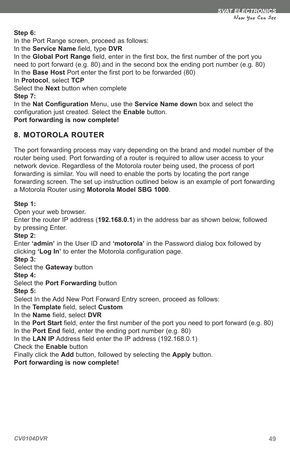 Now you can see | SVAT Electronics CV0104DVR User Manual | Page 52 / 60