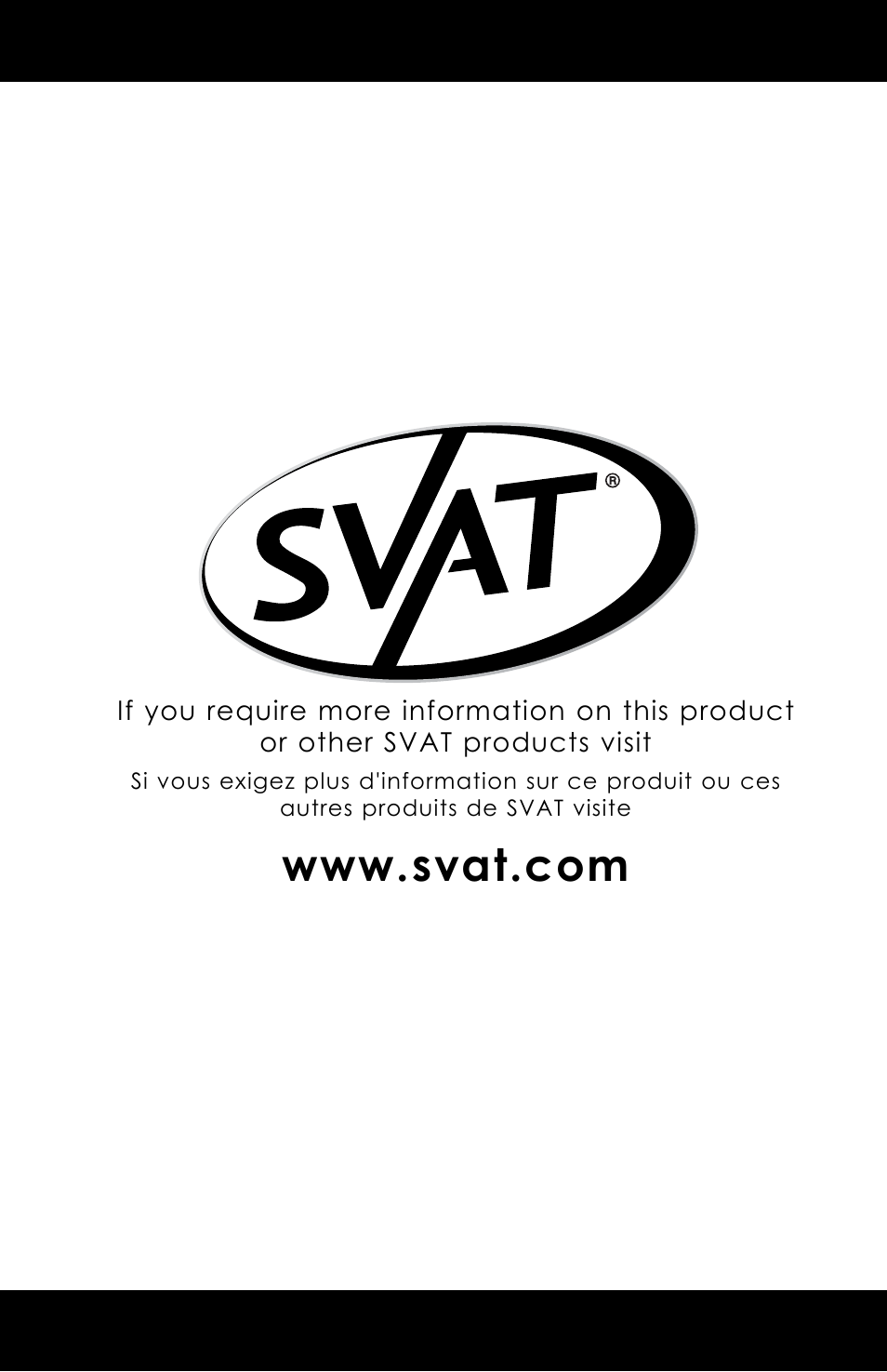 SVAT Electronics CVP800 User Manual | Page 20 / 20