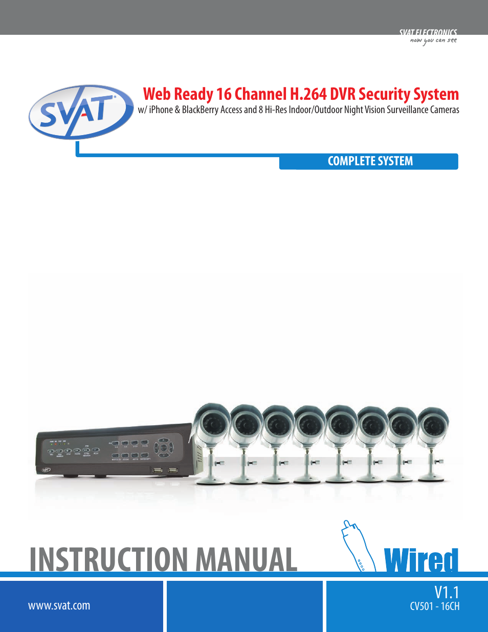 SVAT Electronics CV501 - 16CH User Manual | 78 pages