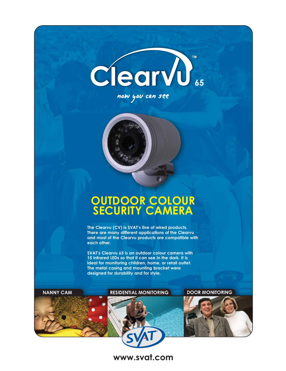 SVAT Electronics Clearvu65 User Manual | 2 pages