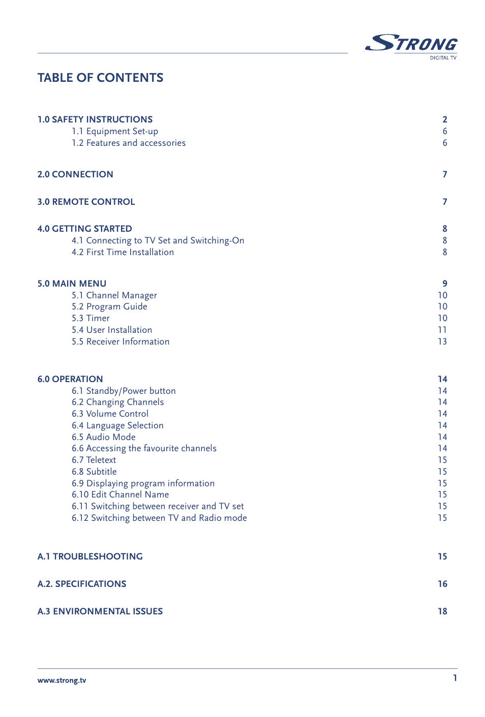 Strong Enterprises SRT 60 User Manual | Page 4 / 21