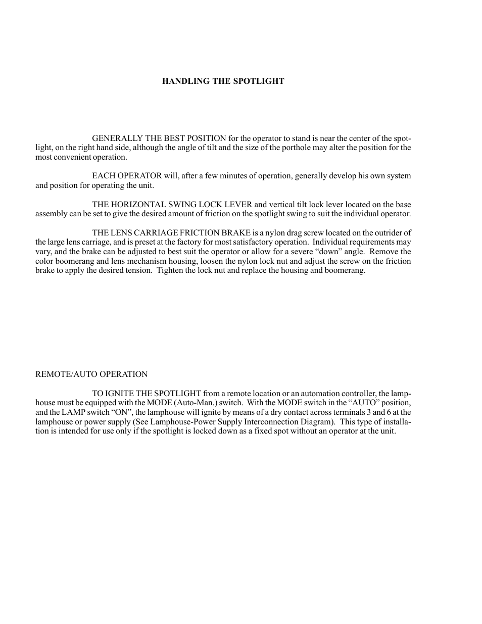 Strong Enterprises FOLLOW SPOTLIGHT 48057 User Manual | Page 12 / 43