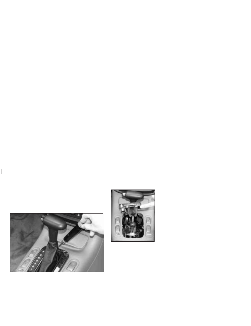 Shift lock release | Saturn 2004 L-Series User Manual | Page 106 / 386