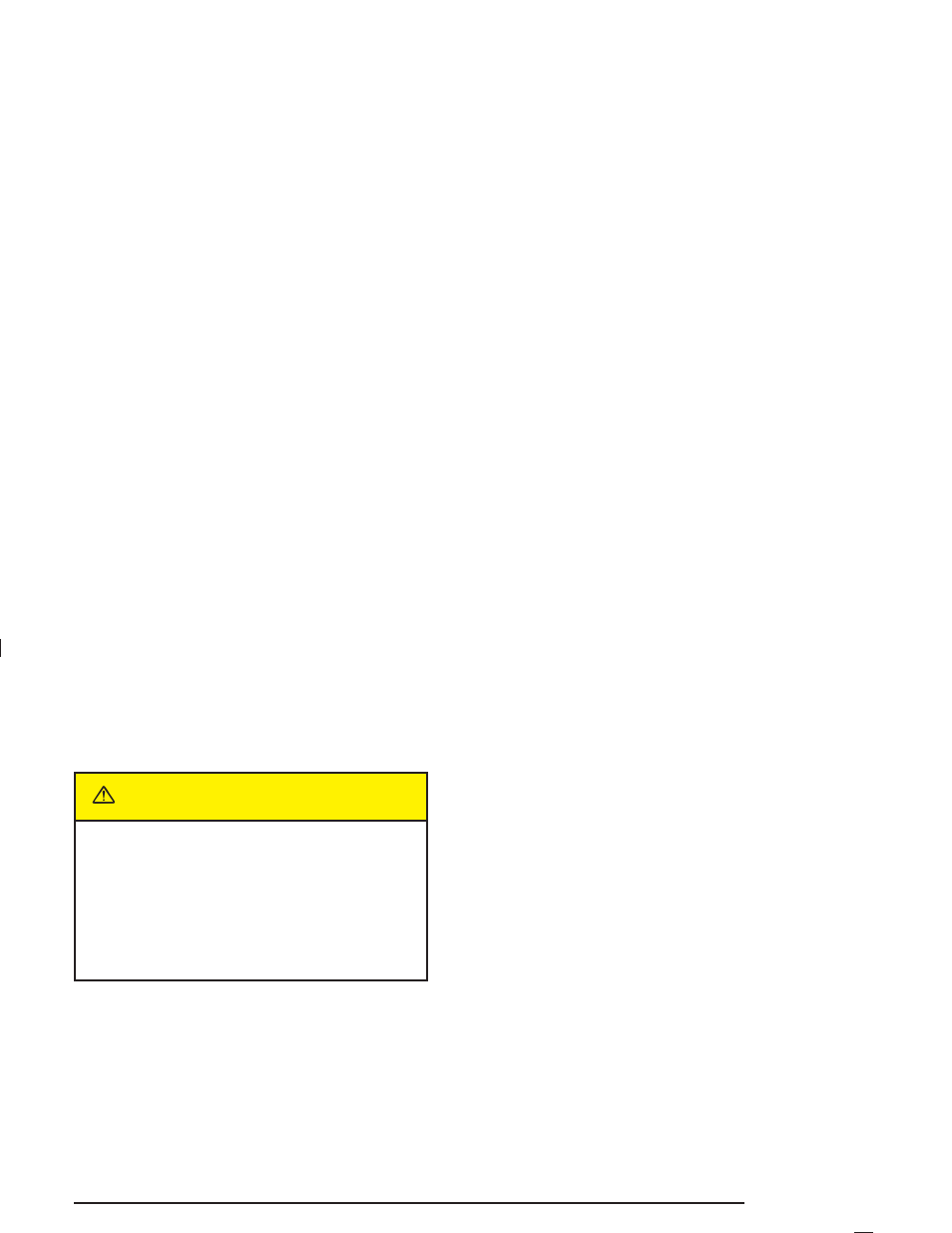 Caution | Saturn 2004 L-Series User Manual | Page 109 / 386