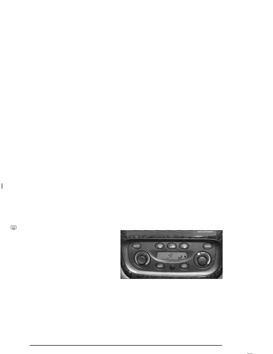 Automatic climate control system, Automatic climate control system -20, Rear window defogger | Saturn 2004 L-Series User Manual | Page 146 / 386