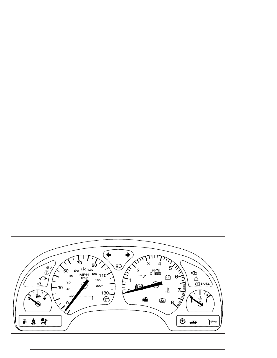 Instrument panel cluster, Instrument panel cluster -26, Instrument panel | Cluster | Saturn 2004 L-Series User Manual | Page 152 / 386