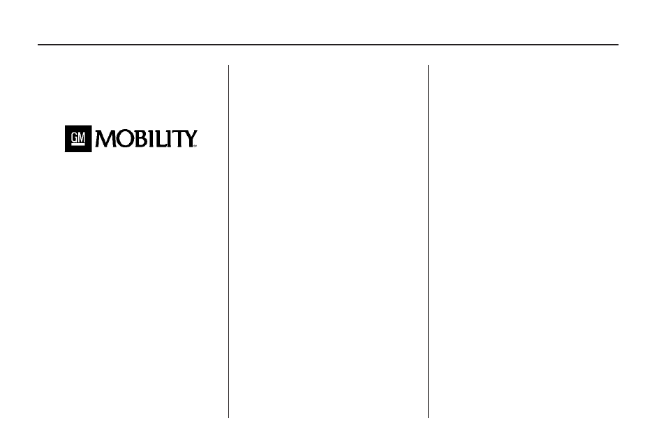 Gm mobility reimbursement program, Roadside assistance program, Gm mobility reimbursement | Program -6, Roadside assistance | Saturn 2009 OUTLOOK User Manual | Page 408 / 432