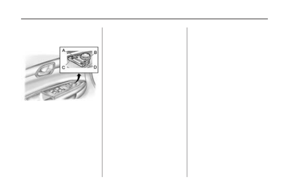 Outside power foldaway mirrors, Outside power foldaway, Mirrors -33 | Saturn 2009 OUTLOOK User Manual | Page 99 / 432