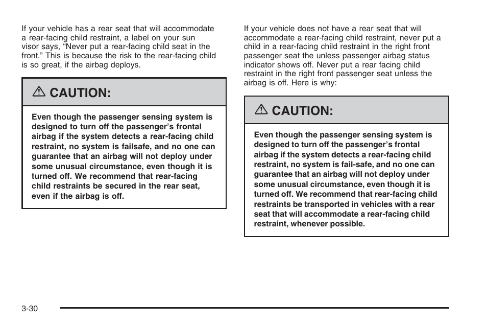 Caution | Saturn 2006 Vue User Manual | Page 150 / 412