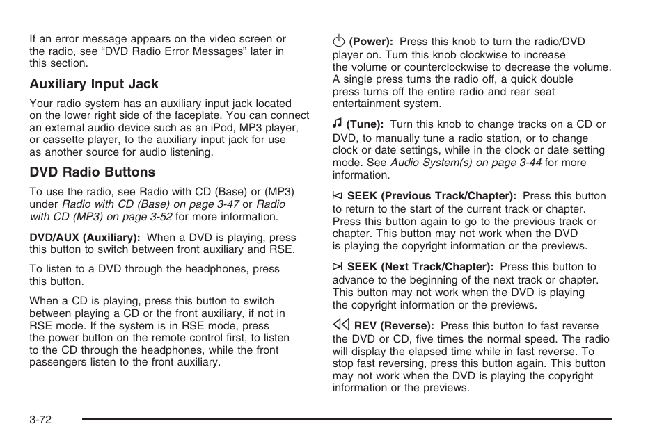 Saturn 2006 Vue User Manual | Page 192 / 412