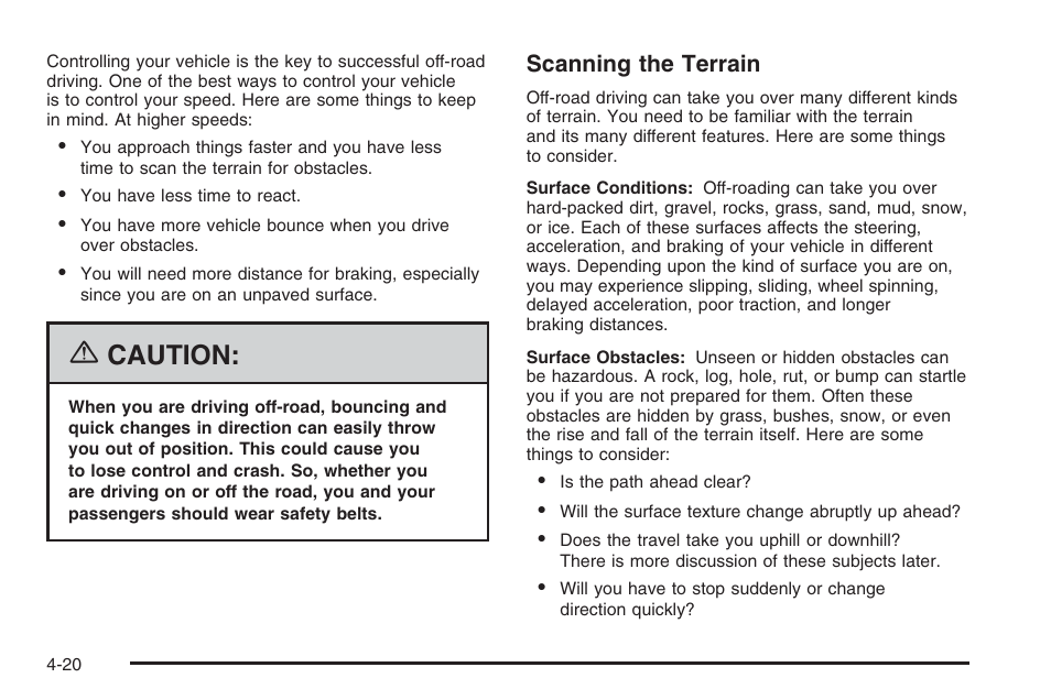 Caution | Saturn 2006 Vue User Manual | Page 222 / 412