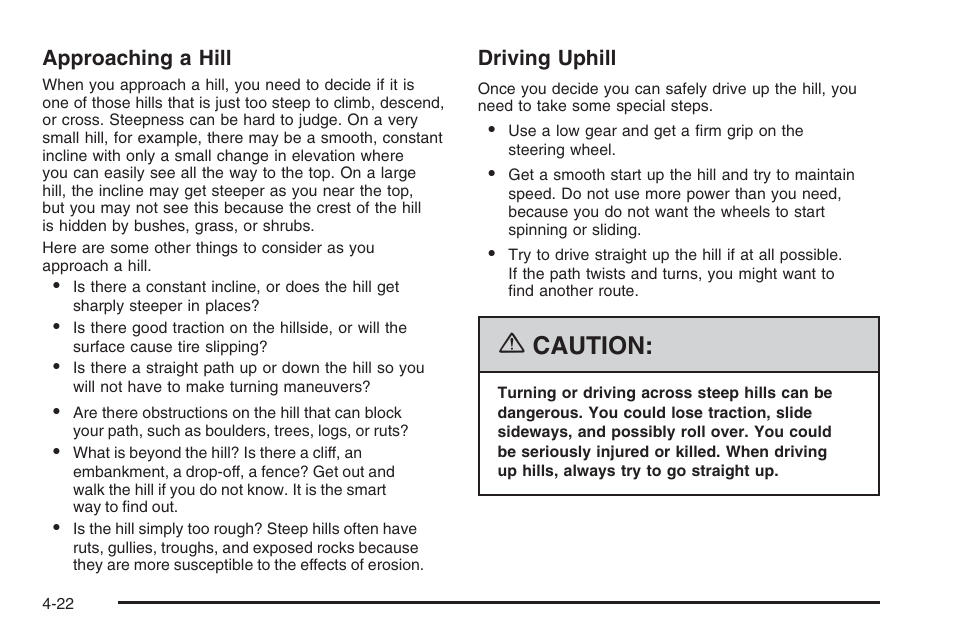 Caution | Saturn 2006 Vue User Manual | Page 224 / 412