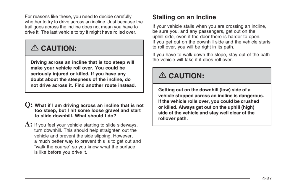 Caution | Saturn 2006 Vue User Manual | Page 229 / 412