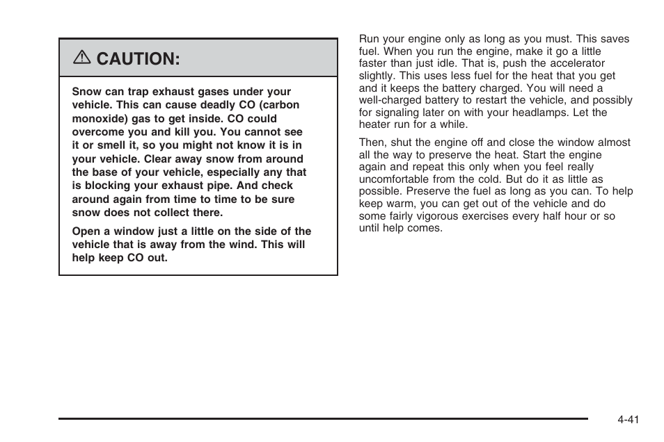 Caution | Saturn 2006 Vue User Manual | Page 243 / 412