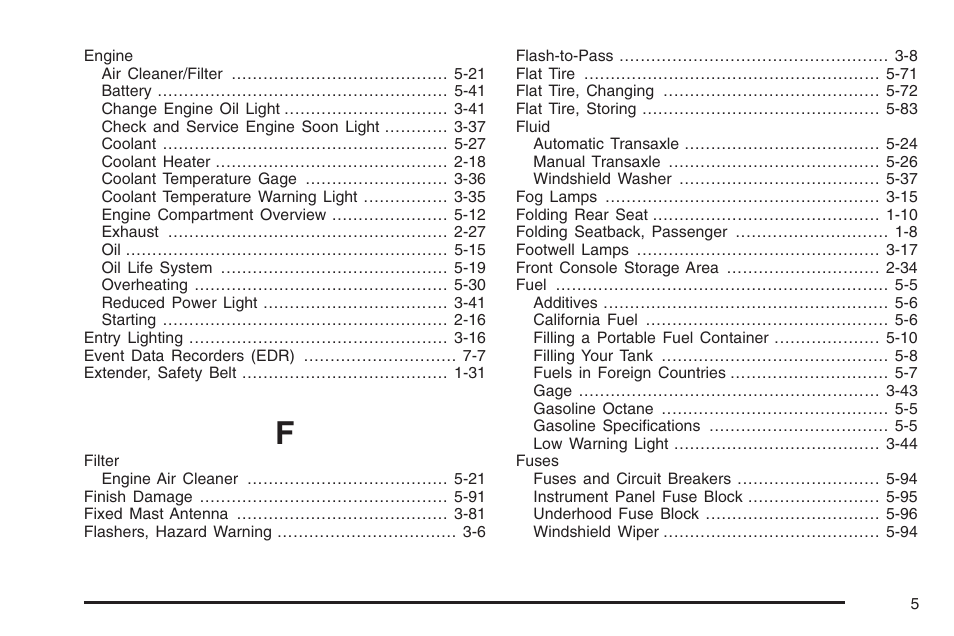 Saturn 2006 Vue User Manual | Page 403 / 412