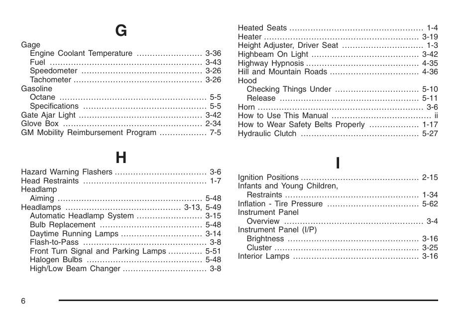 Saturn 2006 Vue User Manual | Page 404 / 412