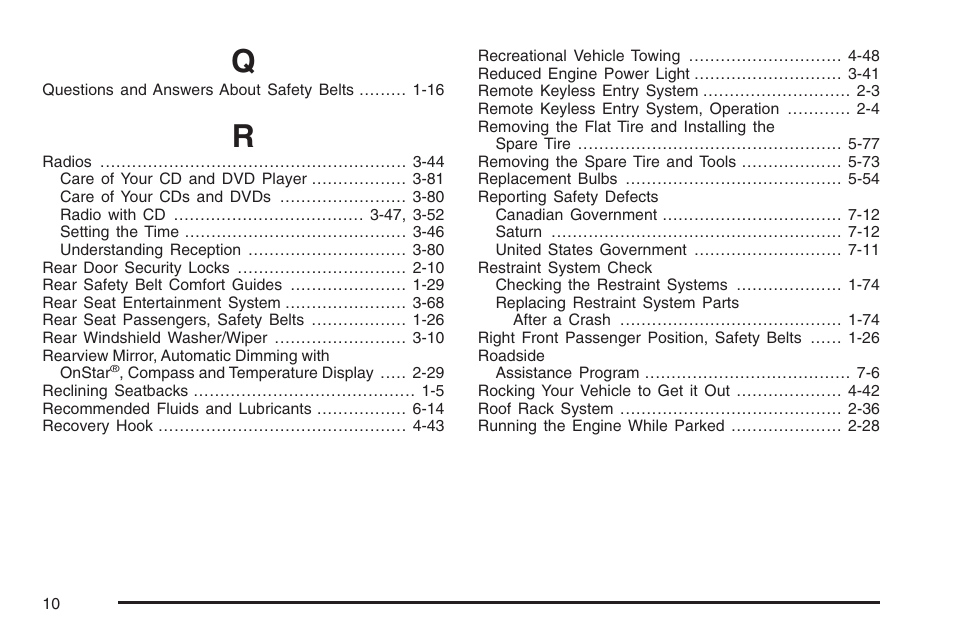 Saturn 2006 Vue User Manual | Page 408 / 412