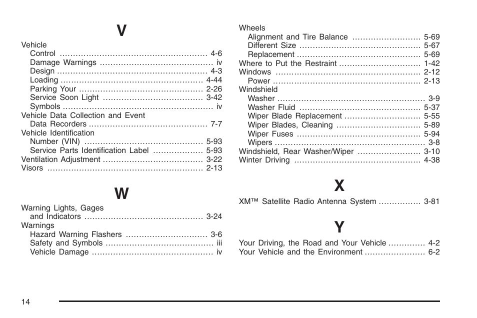 Saturn 2006 Vue User Manual | Page 412 / 412