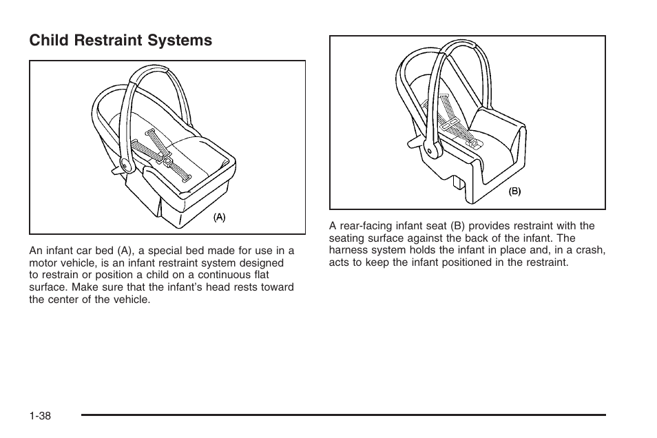 Child restraint systems, Child restraint systems -38 | Saturn 2006 Vue User Manual | Page 44 / 412