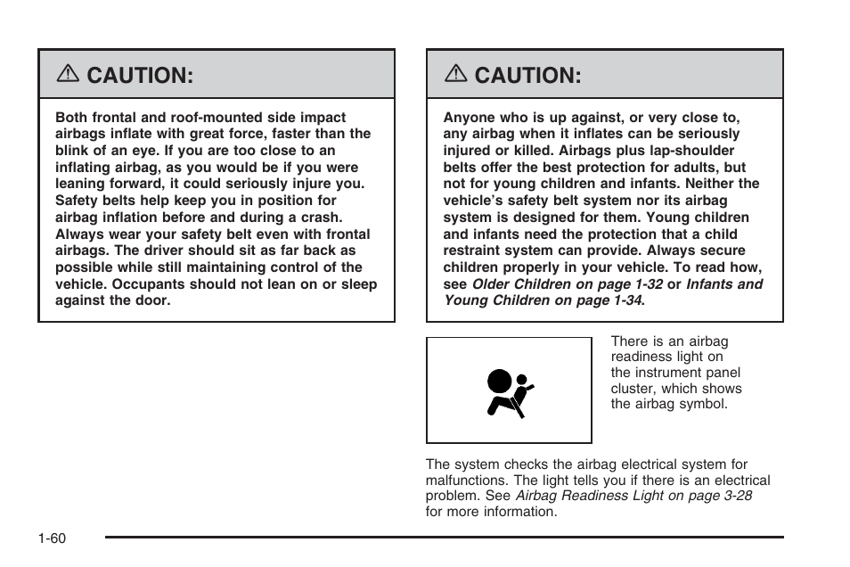 Caution | Saturn 2006 Vue User Manual | Page 66 / 412