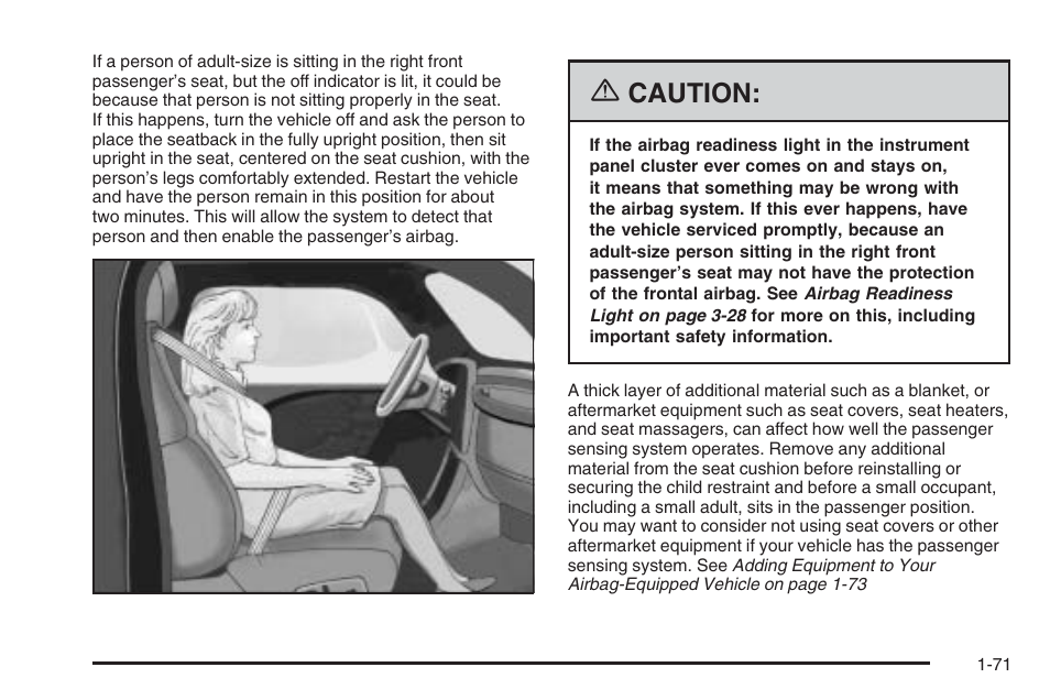 Caution | Saturn 2006 Vue User Manual | Page 77 / 412