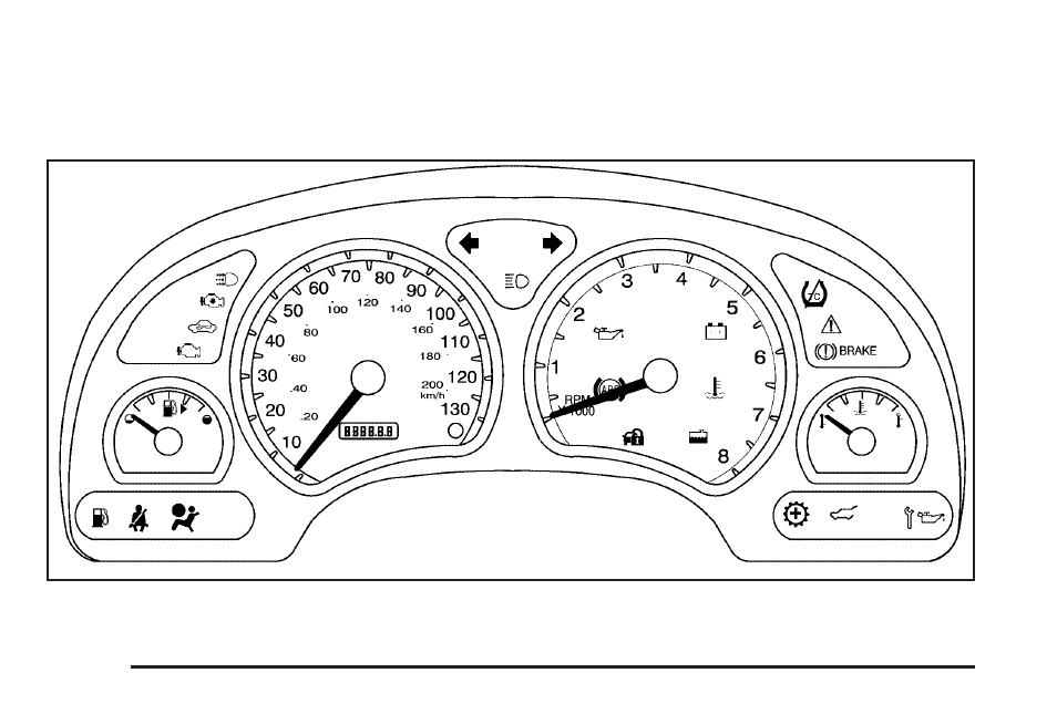 Instrument panel cluster, Instrument panel cluster -26, Instrument panel | Cluster | Saturn 2004 Vue User Manual | Page 130 / 392