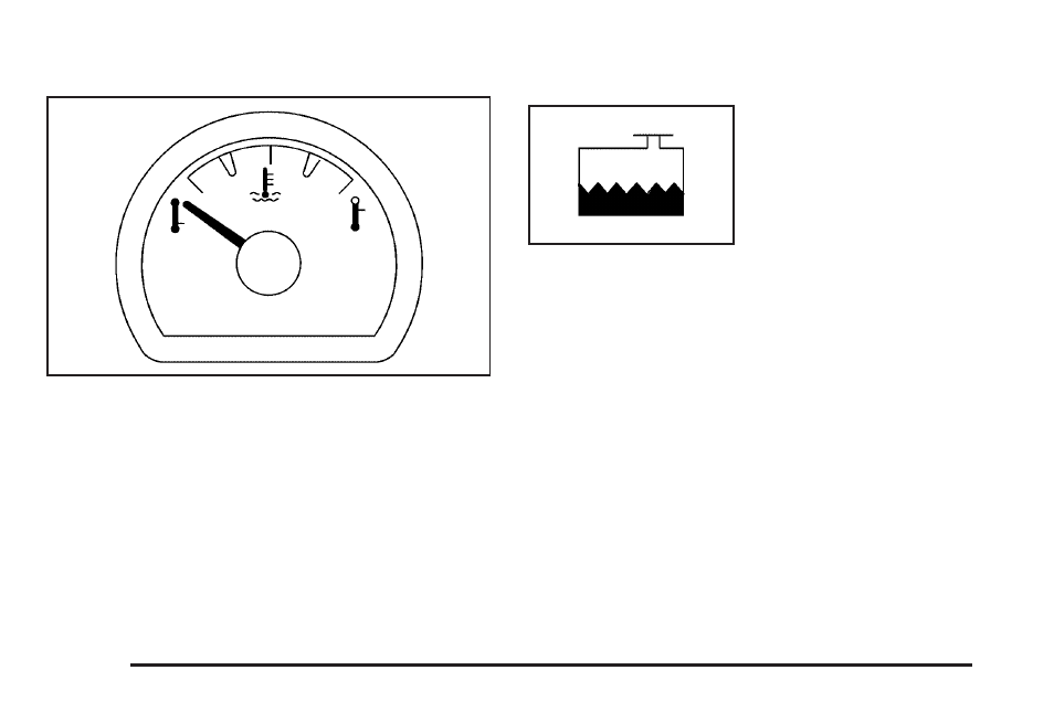 Engine coolant temperature gage, Low coolant warning light | Saturn 2004 Vue User Manual | Page 138 / 392