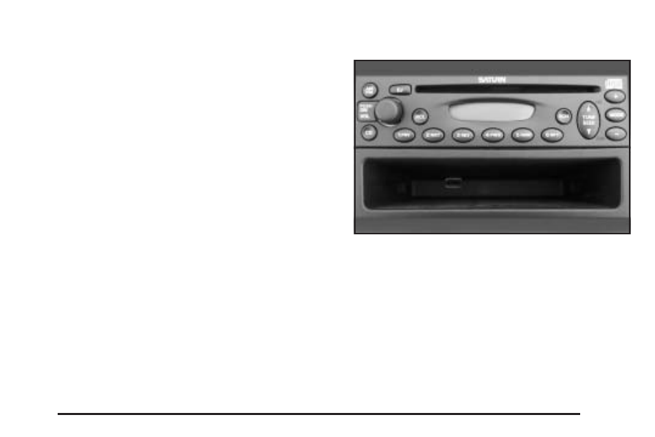 Radio with cd (base level), Radio with cd (base level) -45, Setting the tone (bass/treble) | Adjusting the speakers (balance/fade), Playing the radio | Saturn 2004 Vue User Manual | Page 149 / 392