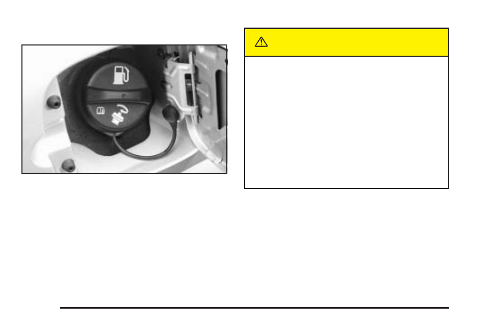 Filling your tank, Filling your tank -8, Caution | Saturn 2004 Vue User Manual | Page 250 / 392