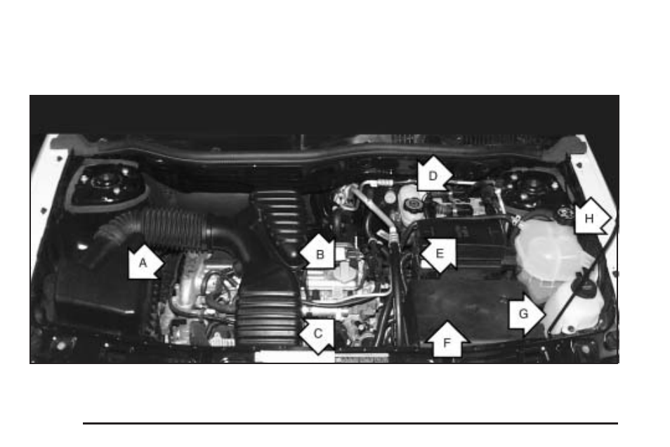 Engine compartment overview, Engine compartment overview -12 | Saturn 2004 Vue User Manual | Page 254 / 392