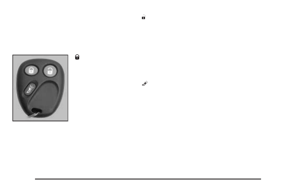 Remote keyless entry system operation, Remote keyless entry system operation -4 | Saturn 2004 Vue User Manual | Page 70 / 392