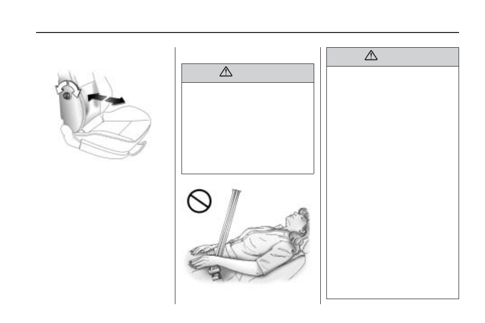 Lumbar seat adjustment, Reclining seatbacks | Saturn 2008 Astra User Manual | Page 7 / 304