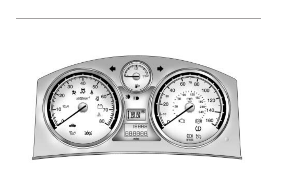 Instrument panel cluster | Saturn 2008 Astra User Manual | Page 88 / 304