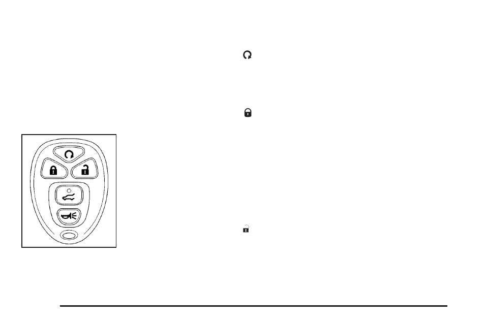 Remote keyless entry (rke) system operation, Remote keyless entry (rke) system, Operation | Saturn 2007 Outlook User Manual | Page 100 / 538