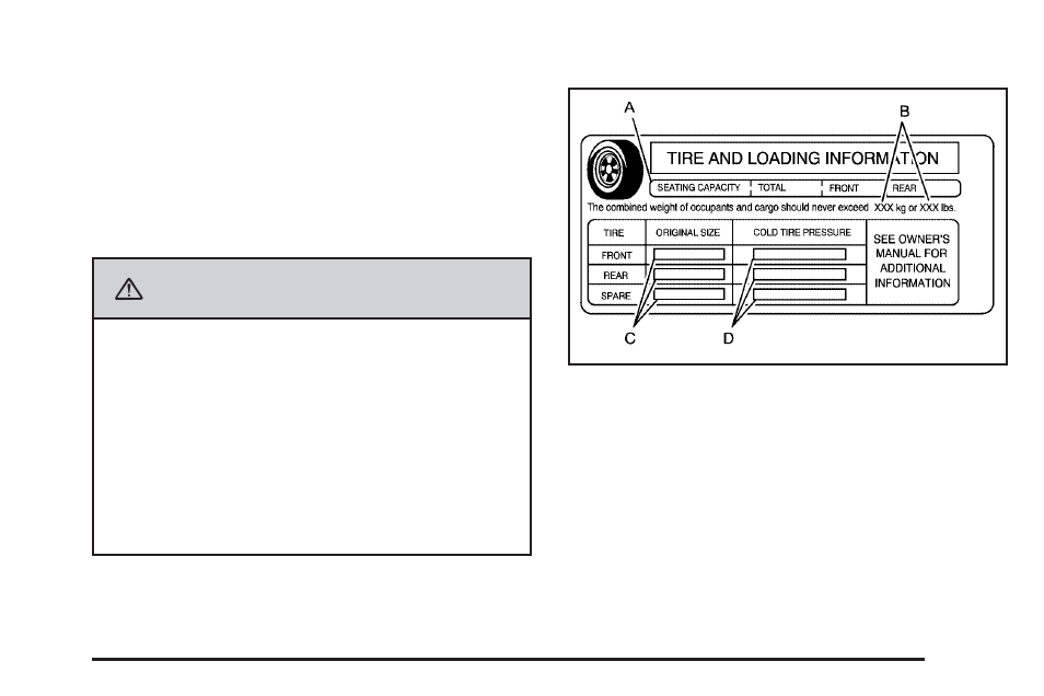 Loading your vehicle, Caution | Saturn 2007 Outlook User Manual | Page 353 / 538