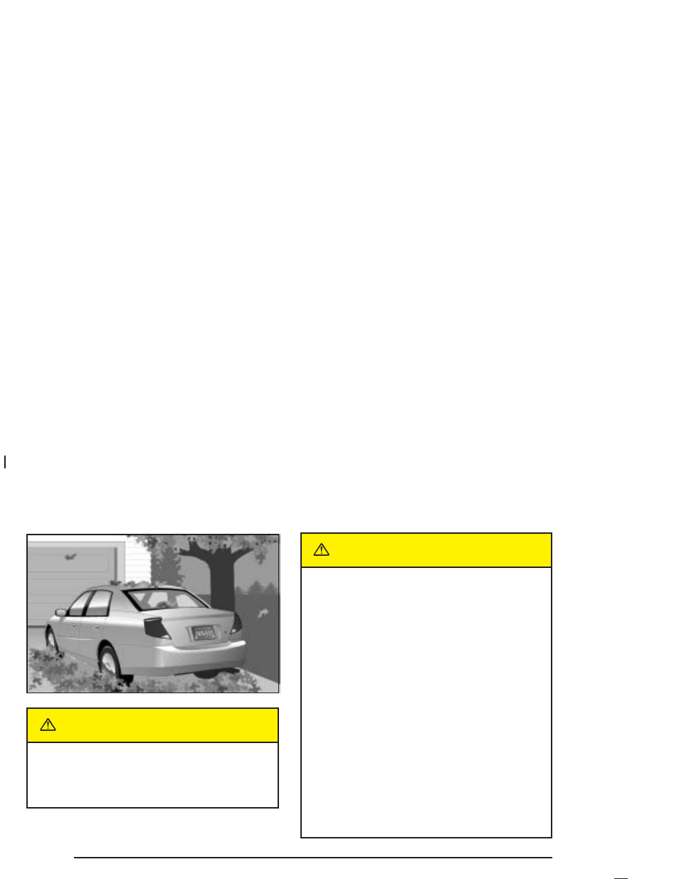 Parking over things that burn, Engine exhaust, Caution | Saturn 2004 Ion User Manual | Page 100 / 380