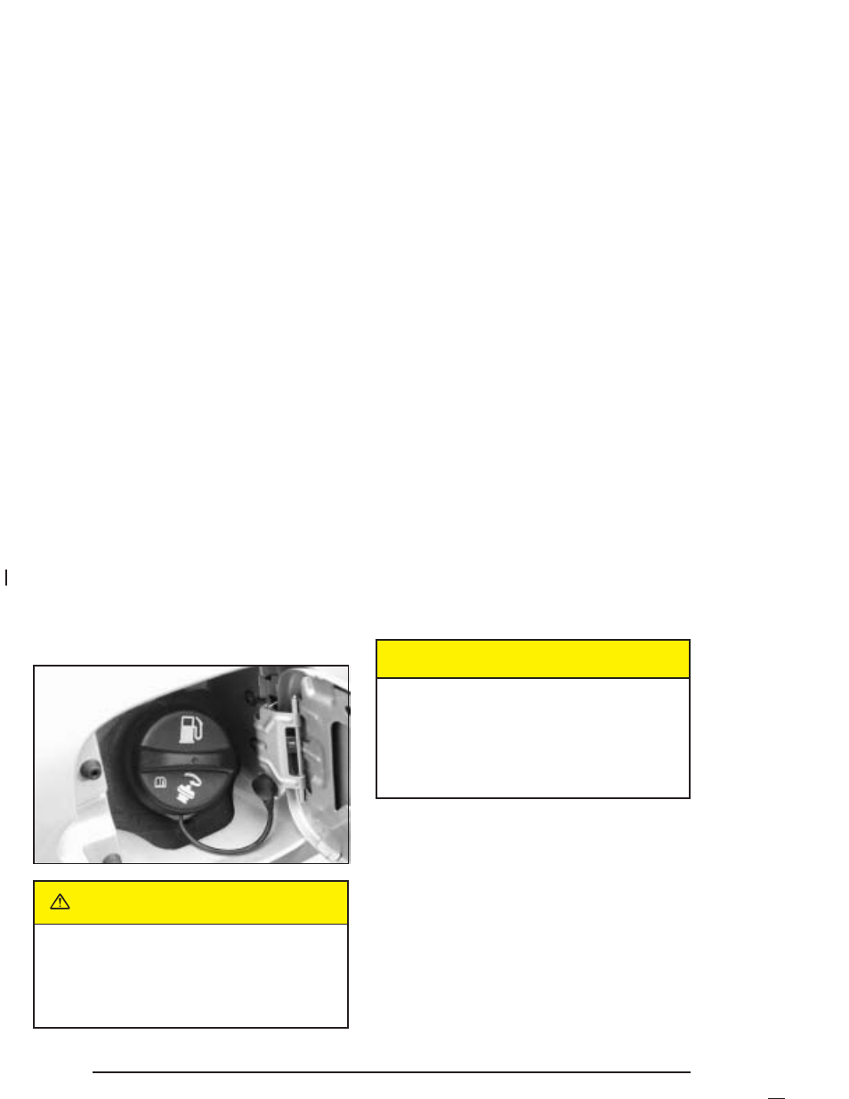 Filling your tank, Filling your tank -8, Caution | Saturn 2004 Ion User Manual | Page 238 / 380