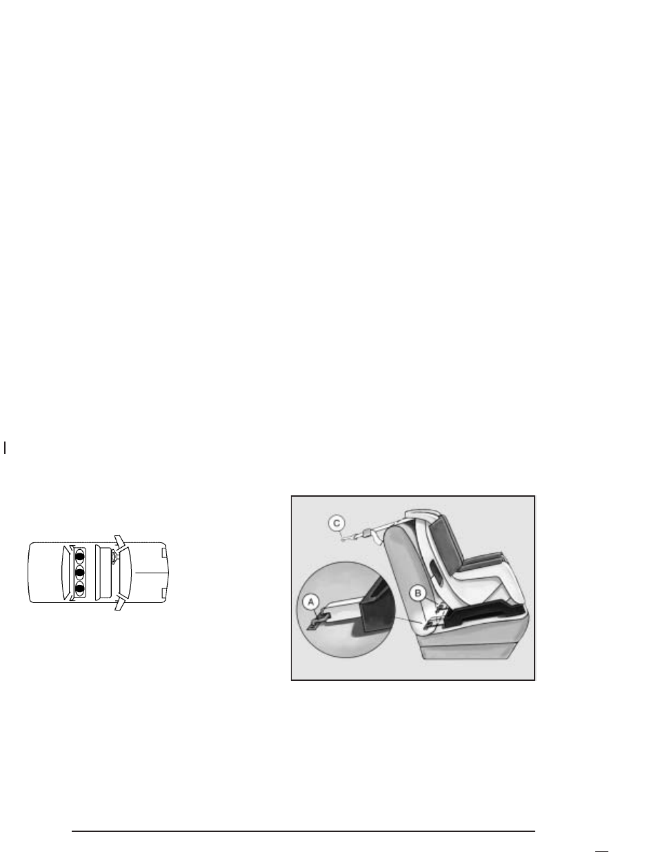 Lower anchorages and top tethers for, Children (latch system) -42 | Saturn 2004 Ion User Manual | Page 48 / 380