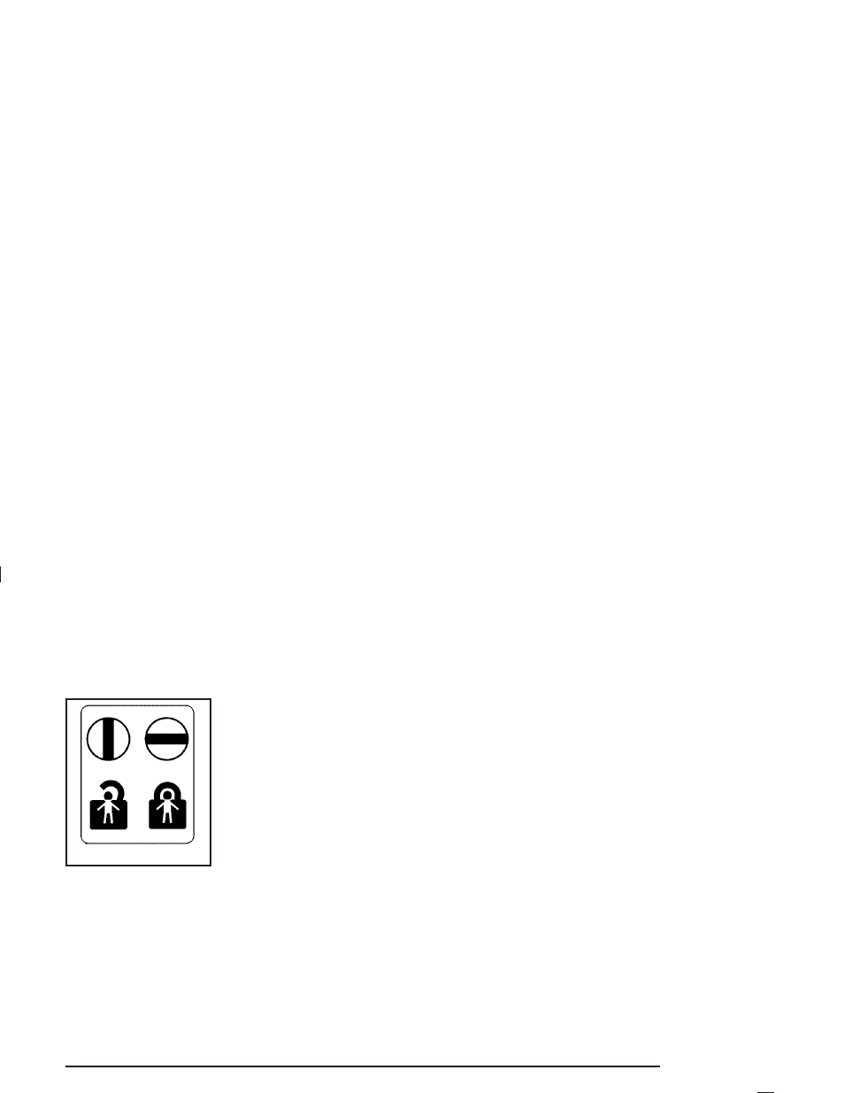 Rear door security locks, Lockout protection, Leaving your vehicle | Saturn 2004 Ion User Manual | Page 77 / 380