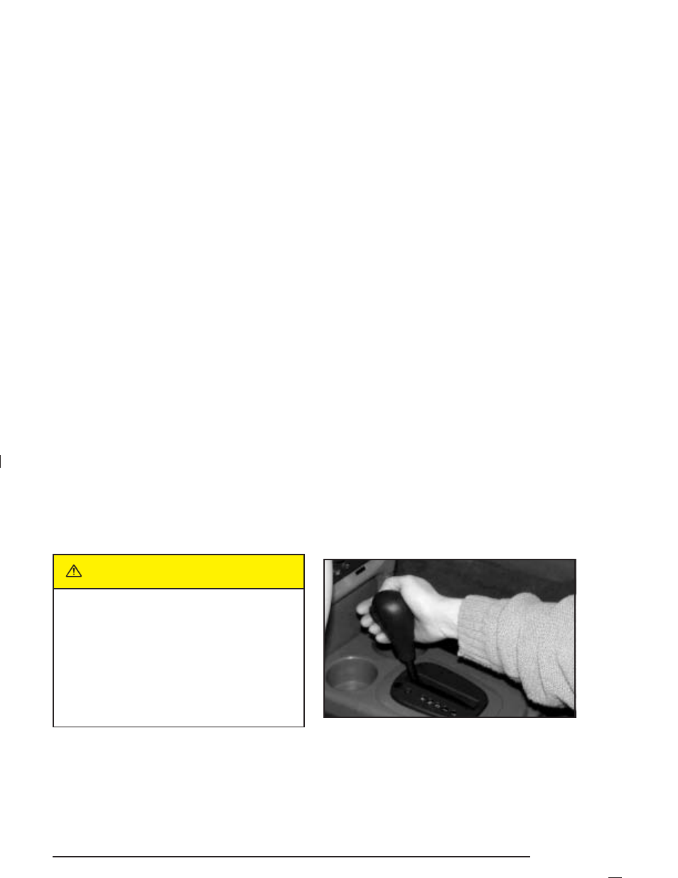 Shifting into park (p) (automatic transaxle), Shifting into park (p), Automatic transaxle) -31 | Caution | Saturn 2004 Ion User Manual | Page 97 / 380