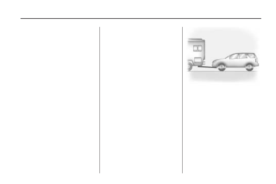 Recreational vehicle towing, Recreational vehicle, Towing | Saturn 2009 VUE Hybrid User Manual | Page 209 / 346