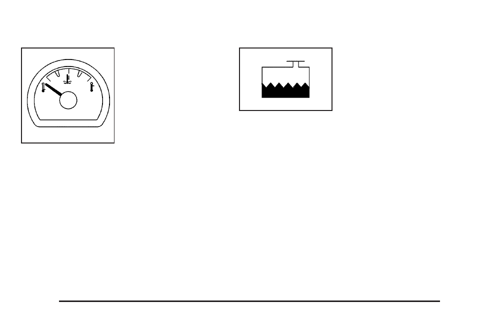 Engine coolant temperature gage, Low coolant warning light | Saturn 2007 Vue User Manual | Page 174 / 470