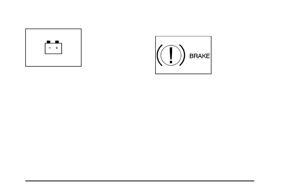 Battery warning light, Brake system warning light | Saturn 2005 L-Series User Manual | Page 119 / 330