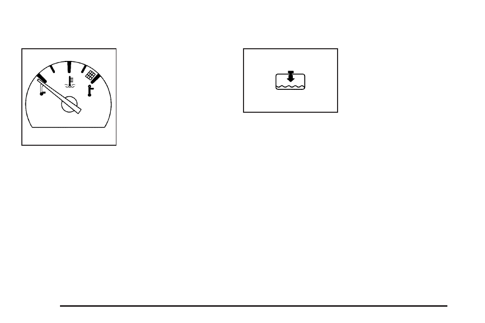 Engine coolant temperature gage, Low coolant warning light | Saturn 2005 L-Series User Manual | Page 122 / 330