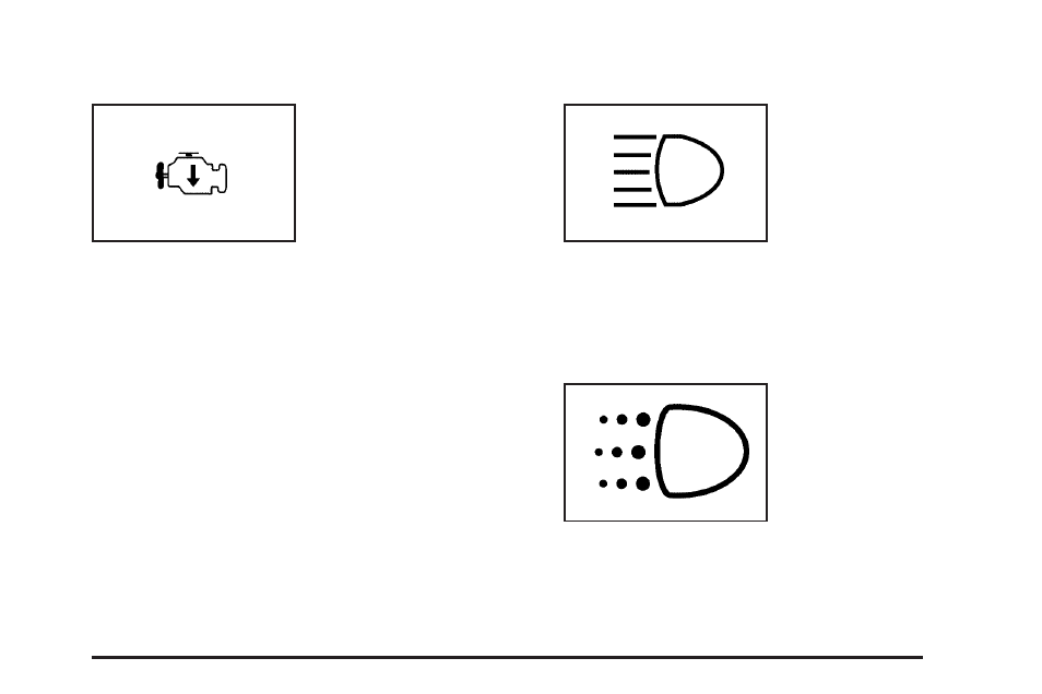 Reduced engine power light, Highbeam on light, Daytime running lamps (drl) indicator light | Indicator light -35 | Saturn 2005 L-Series User Manual | Page 127 / 330